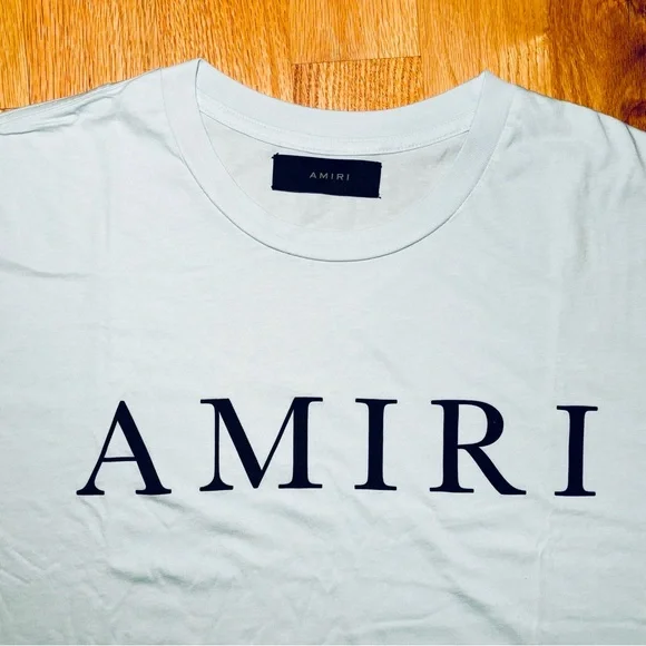 AMIRI Light Blue Logo Tshirt 🔥